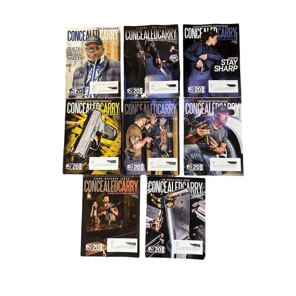 Concealed Carry Magazines Full 2023 Used Set of 8 USCCA